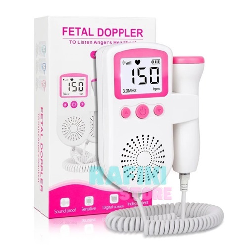Ultrassom Morfológico: Doppler, equipamento para monitorar os batimentos cardíacos do bebê.